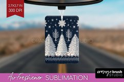 Nordic Christmas Air Freshener PNG - Winter Car Freshener Product Image 1