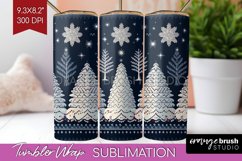 Nordic Christmas Tumbler Wrap - Winter Tumbler PNG Product Image 1