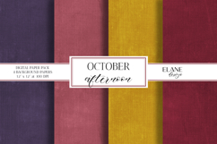 Fall Digital Paper, Autumn Printable Cardstock, Burlap Paper Product Image 1