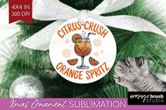 Orange Spritz Cocktail Ornament PNG Summer Drink PNG Product Image 1