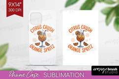 Orange Spritz Cocktail Phone Case PNG Summer Drink Case PNG Product Image 1