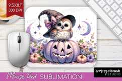 Owl Halloween Mouse Pad Sublimation Coquette Mousepad PNG Product Image 1