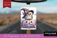 Owl Halloween Air Freshener PNG Coquette PNG Sublimation Product Image 1