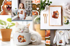 Pomeranian Spitzi Puppy Stickers |Png/Jpeg for dogs Product Image 2