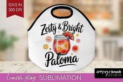 Paloma Cocktail Lunch Bag Summer Drink Lunch Bug PNG Product Image 1
