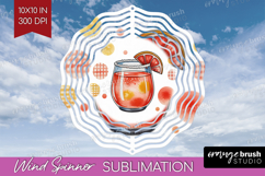 Paloma Cocktail Wind Spinner Sublimation PNG Summer Drink Product Image 1