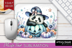 Panda Halloween Mouse Pad Sublimation Coquette Mousepad PNG Product Image 1