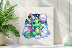 Pastel Baby Dragon Sublimation Clipart Product Image 3