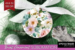 Pastel Flowers Ornament PNG - Summer PNG Sublimation Product Image 1