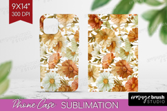 Pastel Flowers Phone Case PNG - Summer Case PNG Sublimation Product Image 1