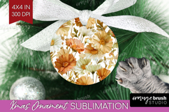 Pastel Flowers Ornament PNG - Summer PNG Sublimation Product Image 1
