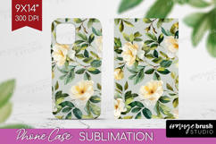Pastel Flowers Phone Case PNG - Summer Case PNG Sublimation Product Image 1