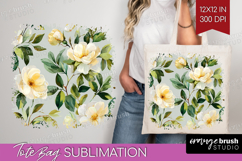 Pastel Flowers Tote Bag - Summer Tote Bag PNG Sublimation Product Image 1