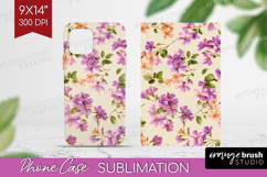 Pastel Flowers Phone Case PNG - Summer Case PNG Sublimation Product Image 1