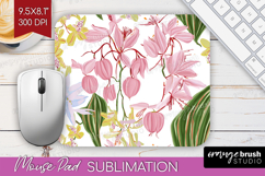 Pastel Flowers Mouse Pad Sublimation - Summer Mousepad PNG Product Image 1