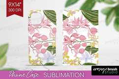 Pastel Flowers Phone Case PNG - Summer Case PNG Sublimation Product Image 1