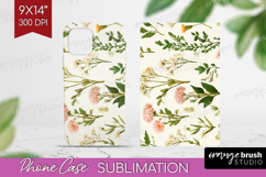 Pastel Flowers Phone Case PNG - Summer Case PNG Sublimation Product Image 1