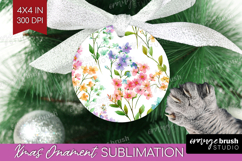 Pastel Flowers Ornament PNG - Summer PNG Sublimation Product Image 1