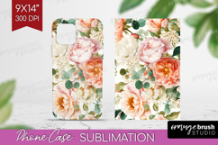 Pastel Flowers Phone Case PNG - Summer Case PNG Sublimation Product Image 1