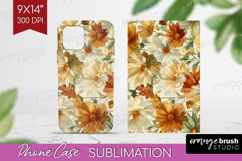 Pastel Flowers Phone Case PNG - Summer Case PNG Sublimation Product Image 1
