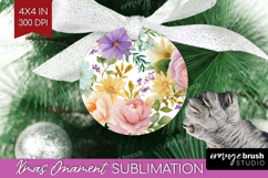 Pastel Flowers Ornament PNG - Summer PNG Sublimation Product Image 1