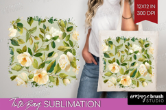 Pastel Flowers Tote Bag - Summer Tote Bag PNG Sublimation Product Image 1