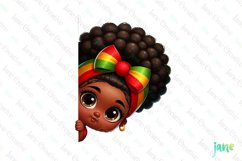 Peeking African American Little Girl Product Image 1