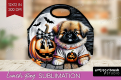 Pekingese Dog Lunch Bag Halloween Lunch Bug PNG Sublimation Product Image 1