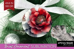 Peony Flowers Ornament PNG - Floral PNG Sublimation Product Image 1