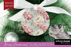 Peony Flowers Ornament PNG - Floral PNG Sublimation Product Image 1