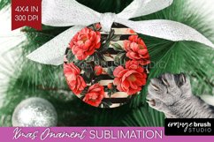 Peony Flowers Ornament PNG - Floral PNG Sublimation Product Image 1