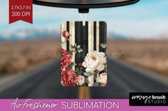 Peony Flowers Air Freshener PNG - Floral PNG Sublimation Product Image 1