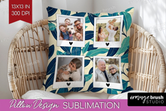 Eucalyptus Photo Pillow PNG - Botanical Picture Frame Pillow Product Image 1