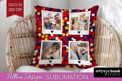 Glitter Photo Pillow PNG - Sparkle Picture Frame Pillow Product Image 1