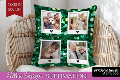 Glitter Photo Pillow PNG - Sparkle Picture Frame Pillow Product Image 1