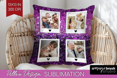 Glitter Photo Pillow PNG - Sparkle Picture Frame Pillow Product Image 1