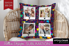 Glitter Photo Pillow PNG - Sparkle Picture Frame Pillow Product Image 1
