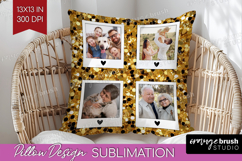 Glitter Photo Pillow PNG - Sparkle Picture Frame Pillow Product Image 1
