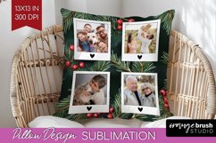 Poinsettia Christmas Photo Pillow PNG - Christmas Poinsettia Product Image 1