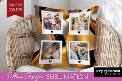 Rose Gold Photo Pillow PNG - Abstract Picture Frame Pillow Product Image 1