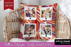Rose Gold Photo Pillow PNG - Abstract Picture Frame Pillow Product Image 1