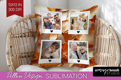 Rose Gold Photo Pillow PNG - Abstract Picture Frame Pillow Product Image 1