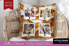 Rose Gold Photo Pillow PNG - Abstract Picture Frame Pillow Product Image 1