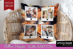 Rose Gold Photo Pillow PNG - Abstract Picture Frame Pillow Product Image 1