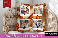 Rose Gold Photo Pillow PNG - Abstract Picture Frame Pillow Product Image 1