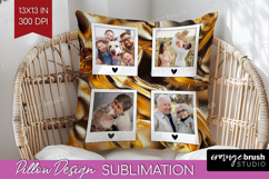 Rose Gold Photo Pillow PNG - Abstract Picture Frame Pillow Product Image 1