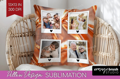 Rose Gold Photo Pillow PNG - Abstract Picture Frame Pillow Product Image 1