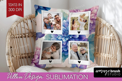Floral Photo Pillow PNG - Sping Flowers Picture Frame Pillow Product Image 1