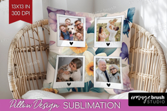 Floral Photo Pillow PNG - Sping Flowers Picture Frame Pillow Product Image 1