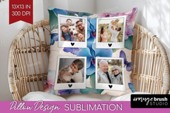 Floral Photo Pillow PNG - Sping Flowers Picture Frame Pillow Product Image 1